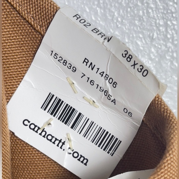 New Carhartt Duck Bib Overall Artic Quilt Lined Size 38 X 30 - Picture 9 of 10